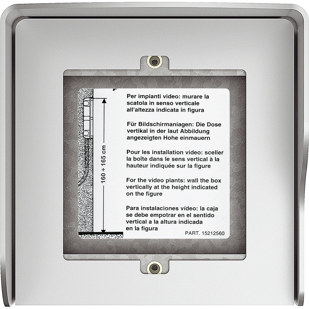 Obudowa natynkowa z daszkiem do paneli Sfera - 1 moduł - Aluminium, Bticino