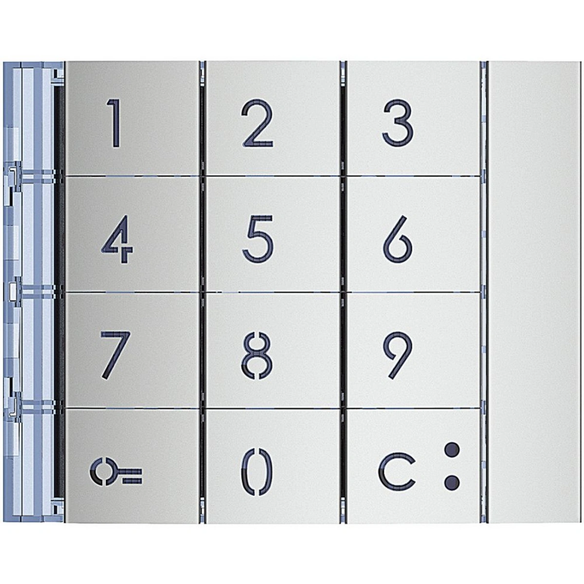 SFERA: PLAKIETKA MODUŁU KLAWIATURY - ALUMINIUM, Bticino