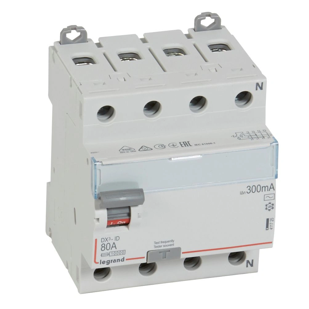 P-304 80A/300MA  4P TYP AC SERII DX3, WYŁĄCZNIK RÓŻNICOWOPRĄDOWY Legrand