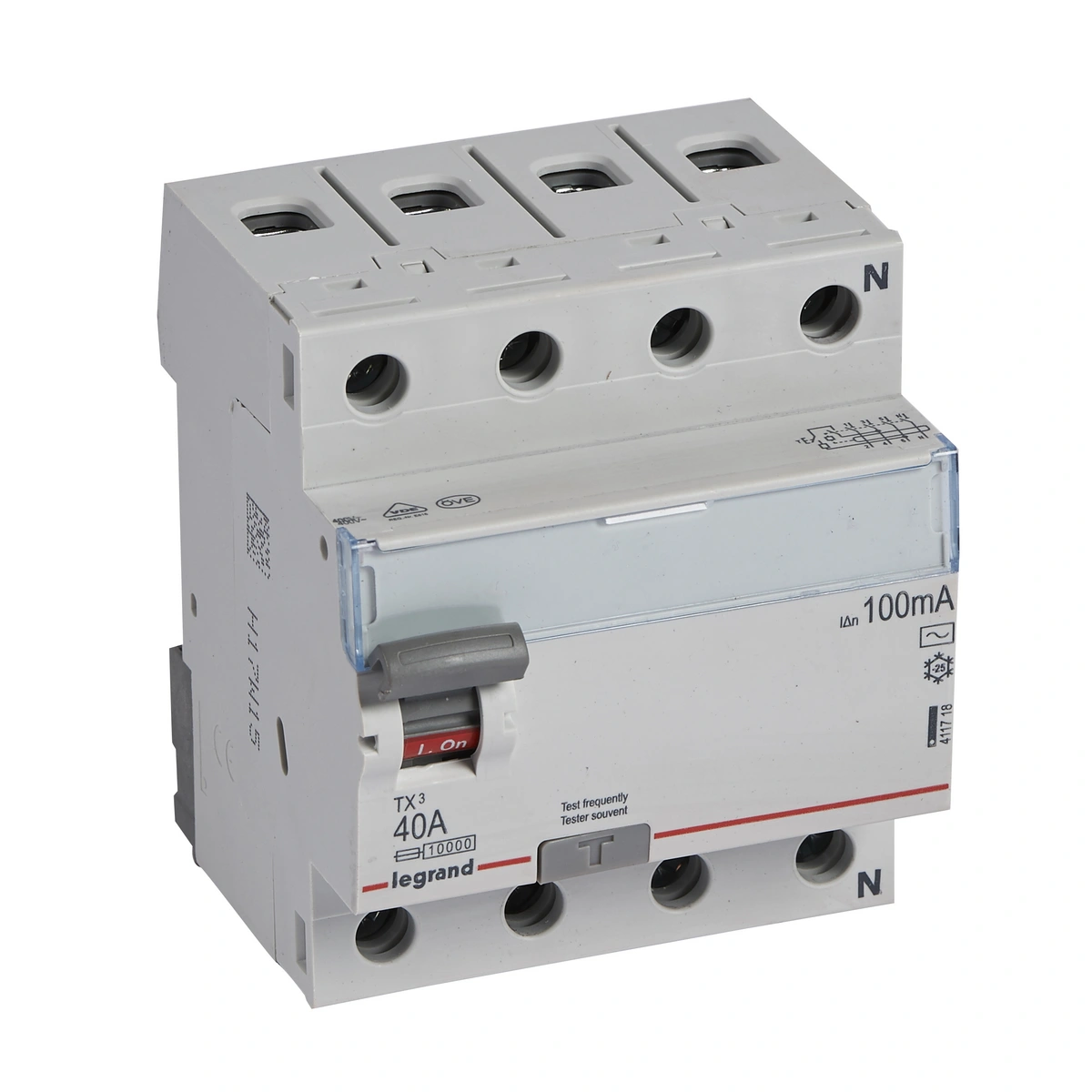 P-304 40A/100mA AC wyłącznik różn.prąd. TX3