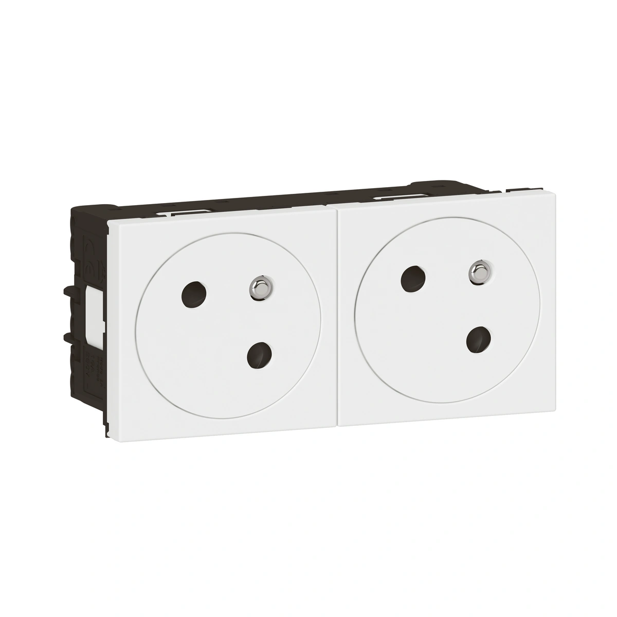 MOSAIC GN 2X2P+Z PODŁĄCZ PRZEZ ZACISKI AUTOMATYCZNE-4 MODUŁY BIAŁE 16A-250V~, Legrand
