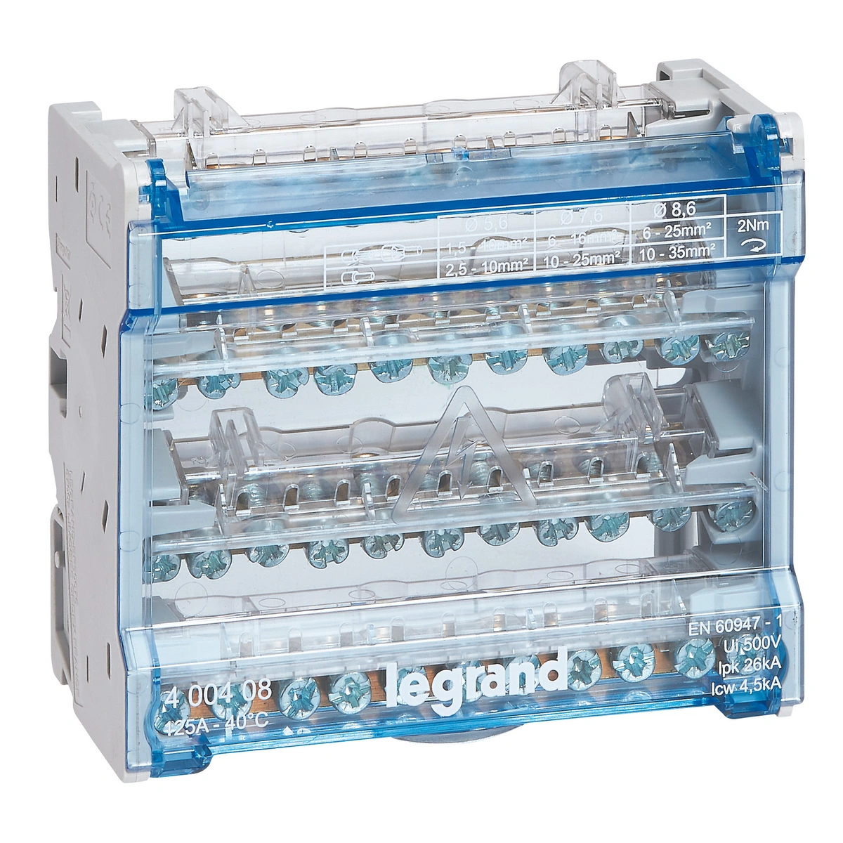 Modułowy blok rozdzielczy 6M 4P 125A - 10 zacisków, Legrand