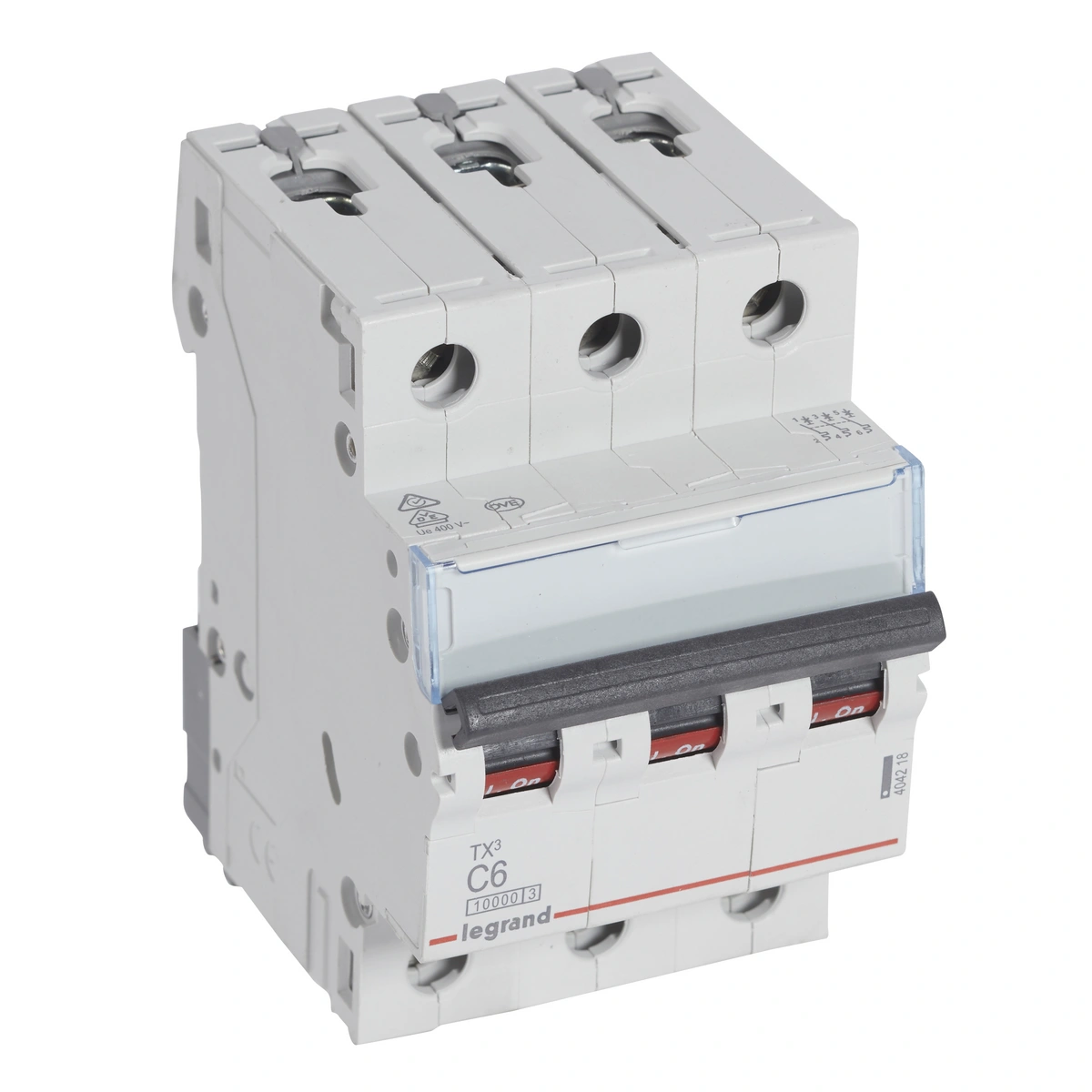 Wyłącznik nadprądowy S 313 3P C 6A 10000A SERII TX3, Legrand
