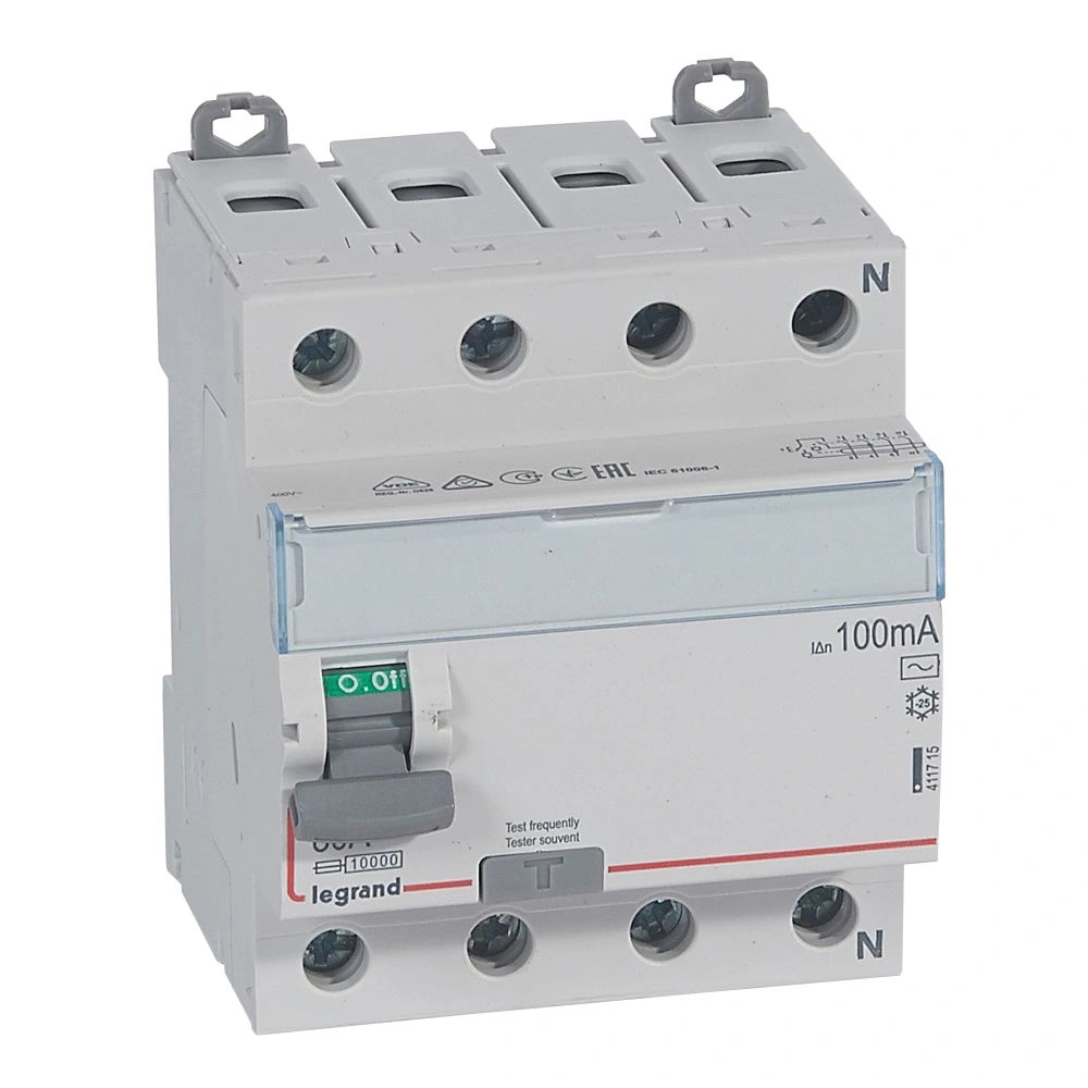 P-304 4P 80A 100MA TYP AC SERII DX3, Wyłącznik różnicowoprądowy, Legrand