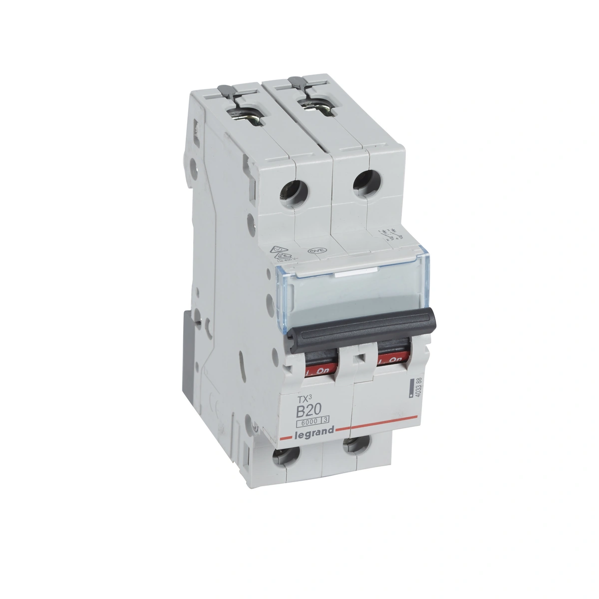 WYŁĄCZNIK NADPRĄDOWY S 302 B 20 2P 20A 6KA
