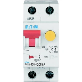 PKNM-10/1N/C/003-A-MW wyłącznik kombinowany 10kA, In=10A, I?N=0,03A, char. C, Typ A, 1+N bieg. Seria PKNM