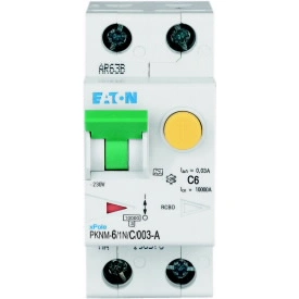 PKNM-6/1N/C/003-A-MW Wyłącznik kombinowany 10kA, In=6A, IΔN=0,03A, char. C, Typ A, 1+N bieg. Seria PKNM