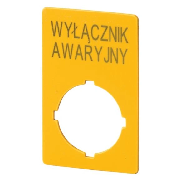 M22-XZK-PL99 Szyld do przycisków awaryjnych PL