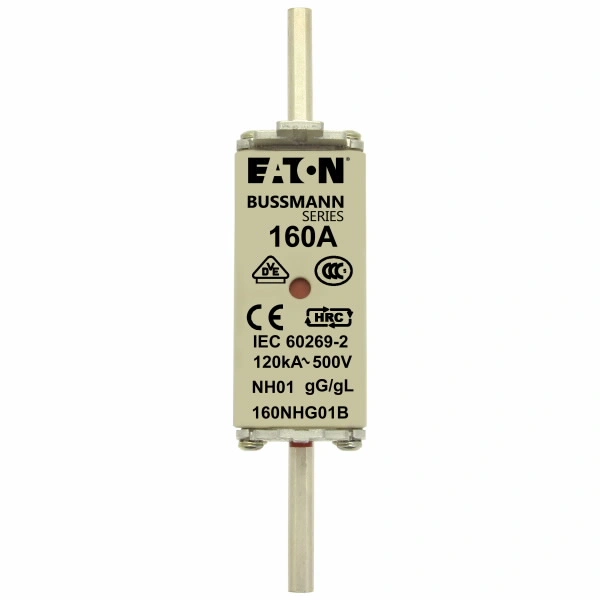 160NHG01B Wkładka NH01 160A 500V GL/GG podwójny wskaźnik