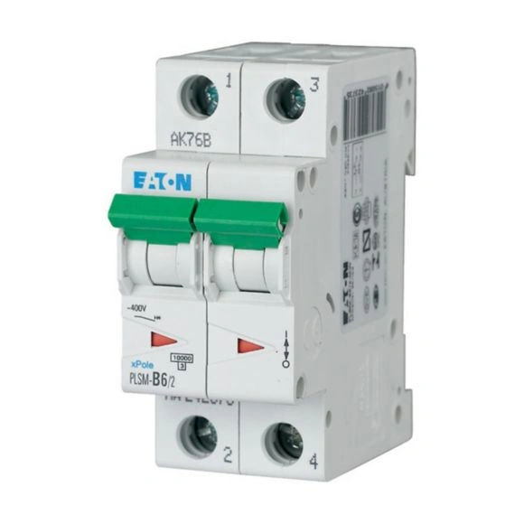 PLSM-B6/2-MW Wyłącznik nadprądowy 10kA, In=6A, char. B, 2-bieg. Seria PLSM