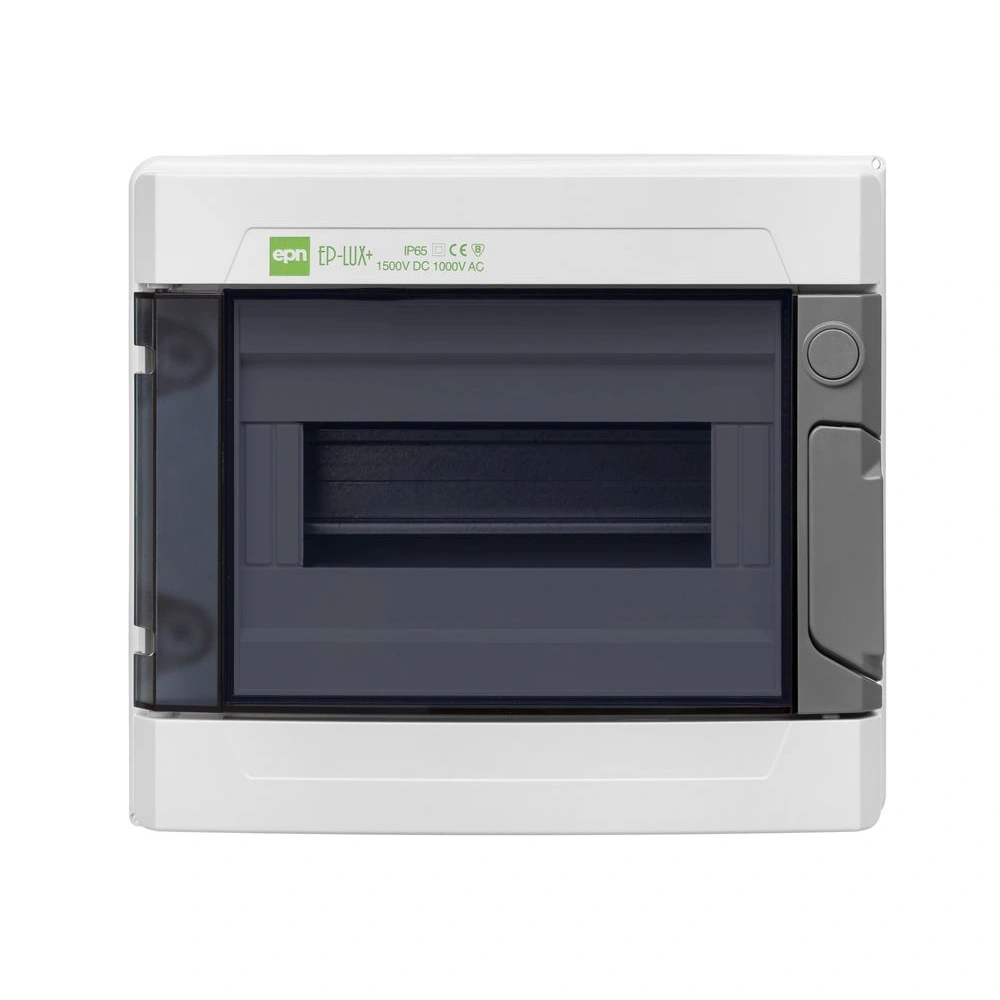 EP-LUX PLUS rozdzielnica 1x8 PE+N natynkowa PV 1500V DC 1000V AC IP 65 - kolor dymny
