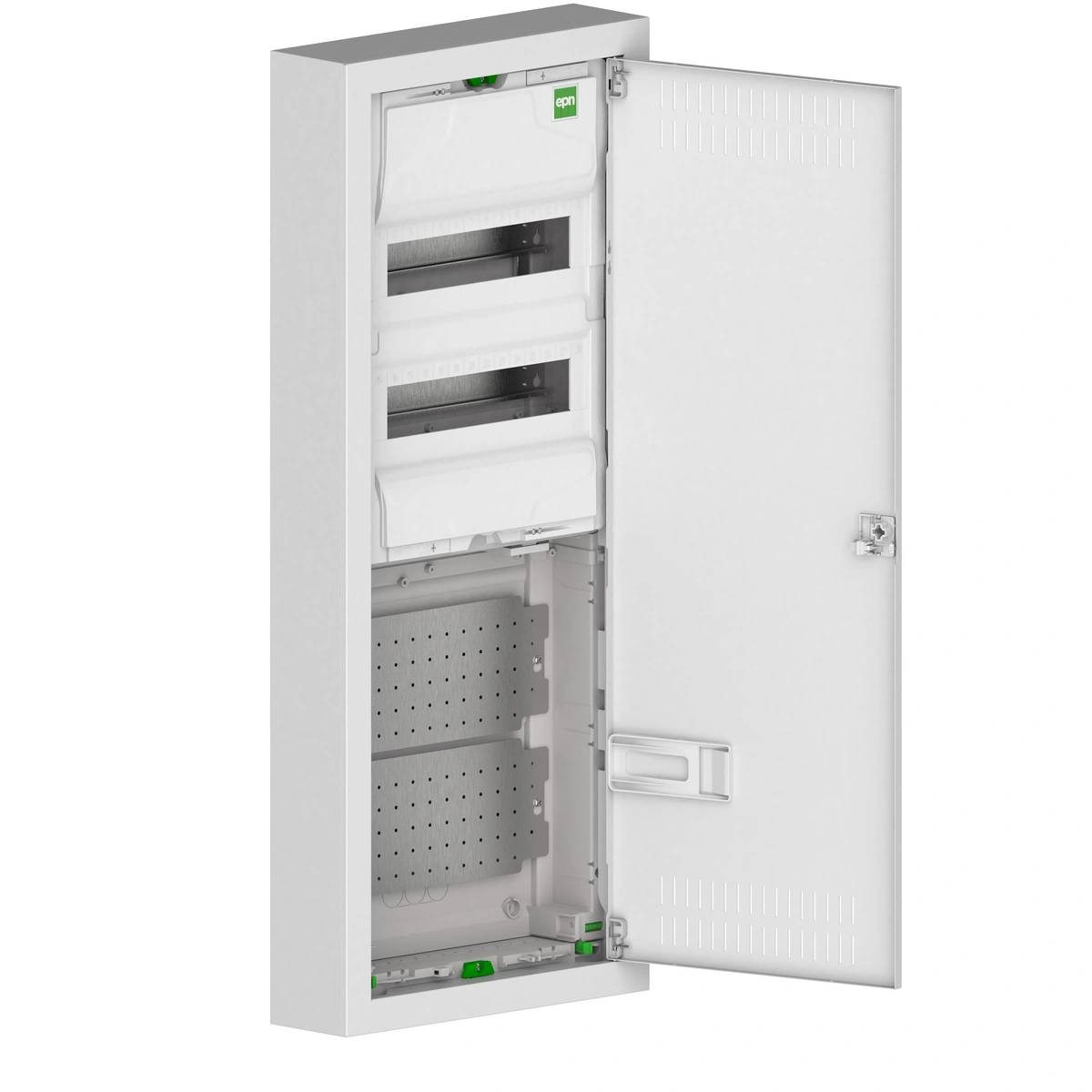 MSF TWIN rozdzielnica 2x12 PE+N+2x12 multimedialna natynkowa metal IP30 - kolor biały