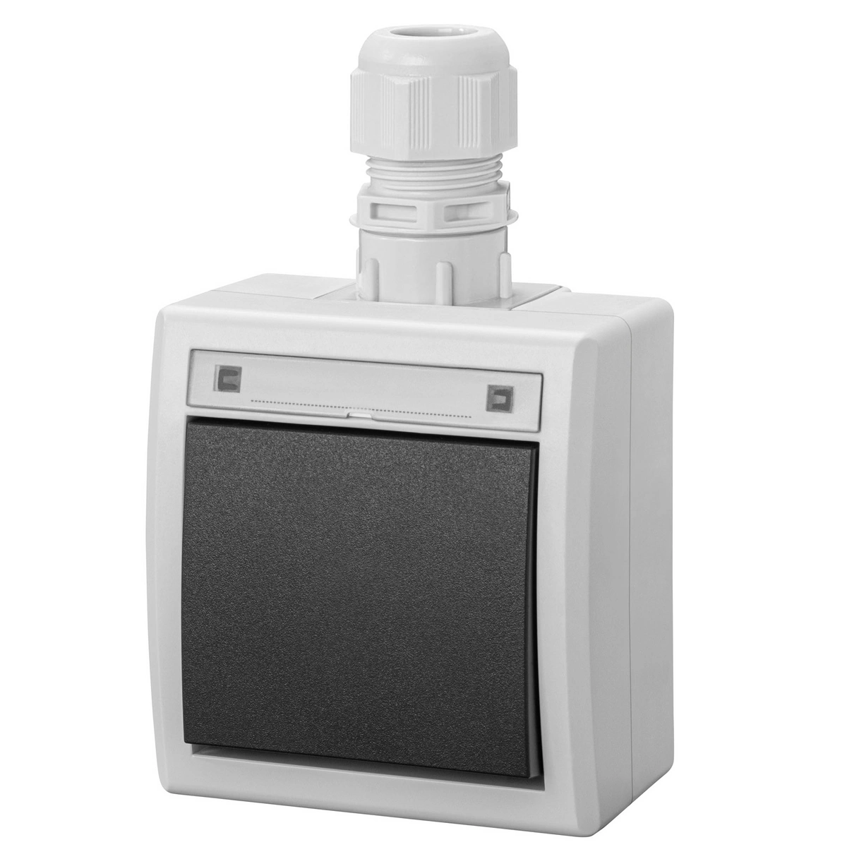 AQUANT 2K łącznik natynkowy 1-biegunowy (schodowy) IP65 - kolor szary 7035/7016