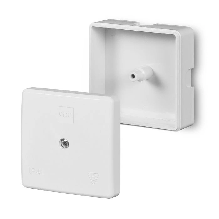 puszka 60x60x30 IP41 EP-LUX 1 śrubka, biała [30szt]