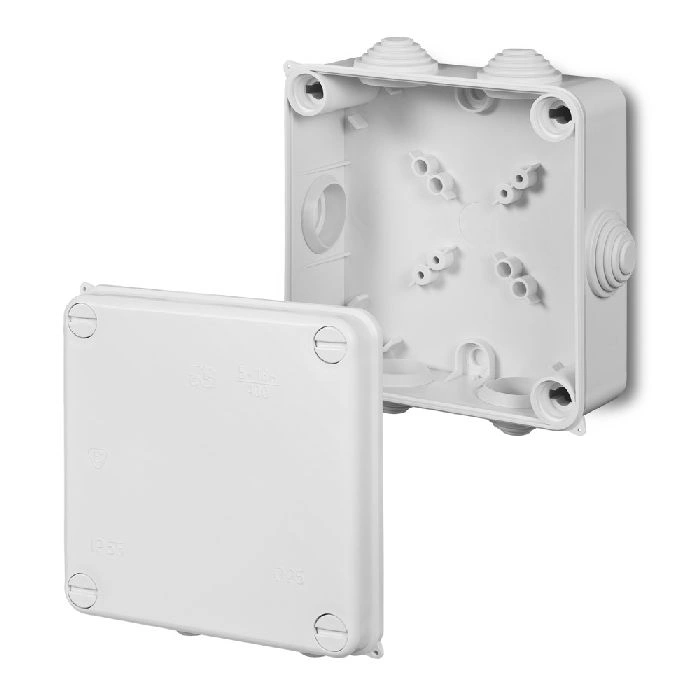 puszka PK-4 z wkładem 5x10 IP55 wym zewn.: 132.5x132,5x64