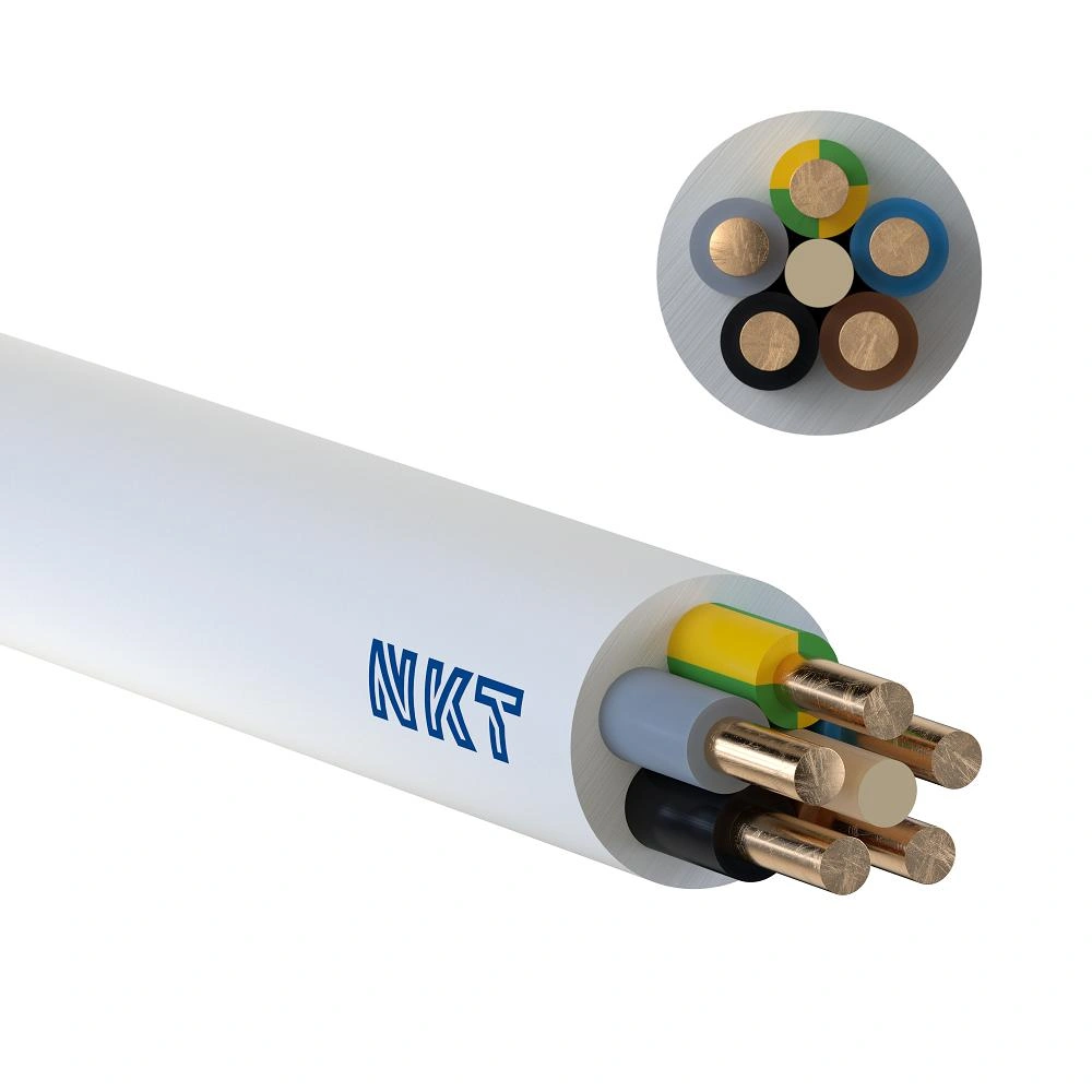 YDY żo 750V 5x6,0mm [krążek 100mb] przewód -- NYM-J