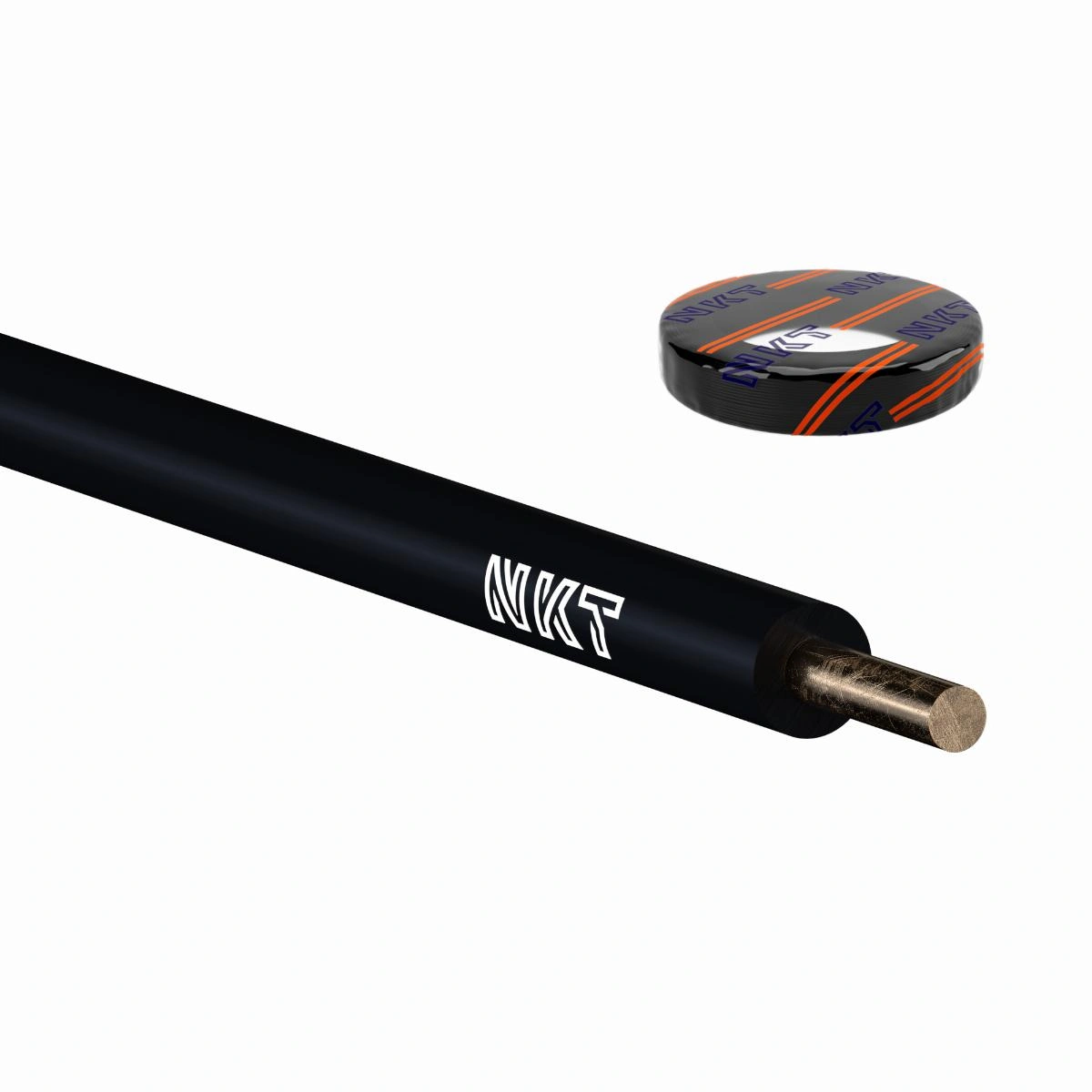 H07V-U 1x2,5 czarny Kabel elektroenergetyczny, instalacyjny, jednożyłowy, z żyłą jednodrutową z izolacją PVC