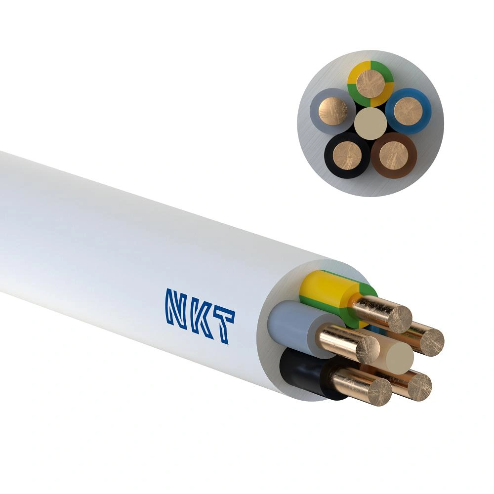 YDY żo 750V 5x10,0mm [krążek 100mb] przewód -- NYM-J