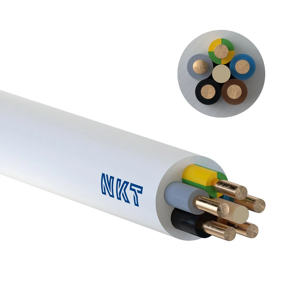 YDY żo 750V 5x4,0mm [krążek 100mb] przewód -- NYM-J