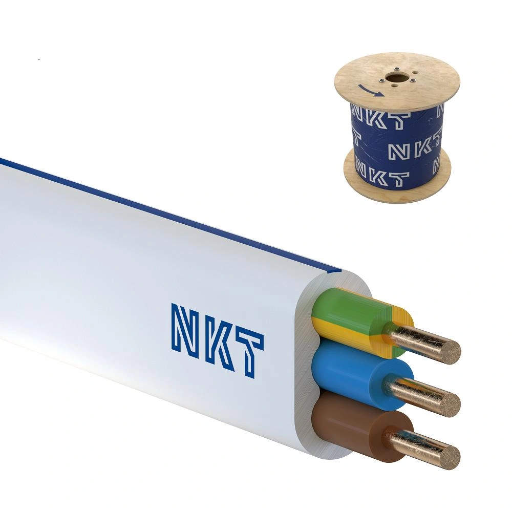 YDYp żo 750V 3x1,5mm przewód NKT [bęben jednorazowy 500mb]