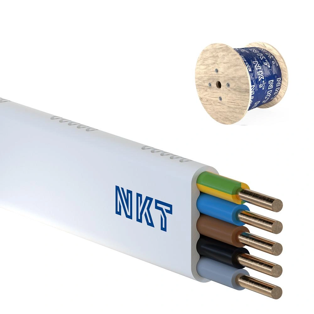 nkt instal YDYpżo 450/750 5x4 biały Kabel elektroenergetyczny, instalacyjny, wielożyłowy z izolacją PVC
