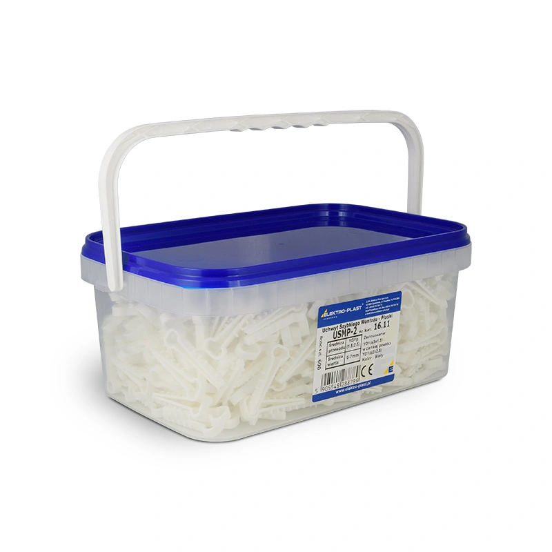 Uchwyt szybkiego montażu płaski USMP-2 BOX (600szt.) biały