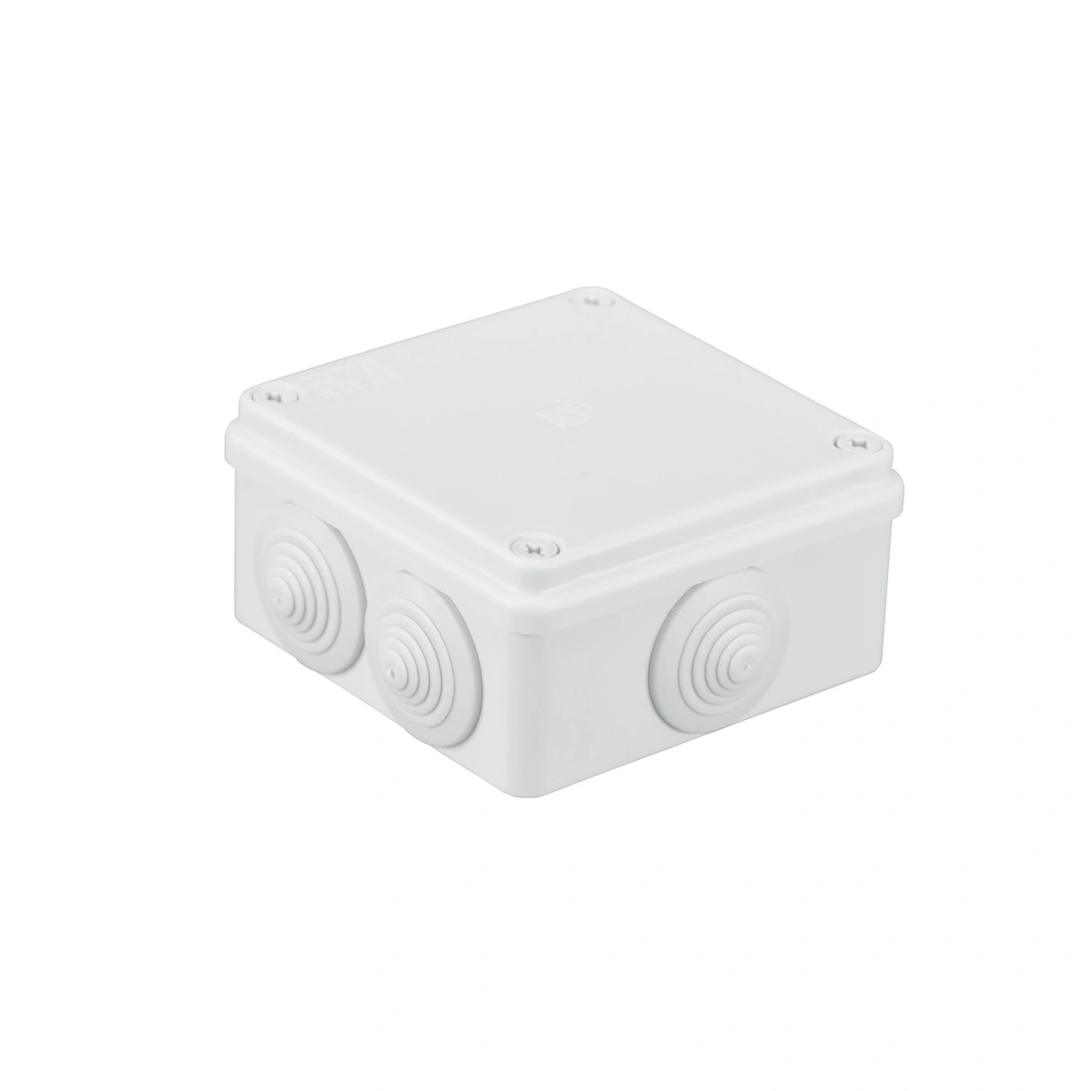 puszka hermetyczna S-BOX 100x100x50, 6 dławików, biała, IP65