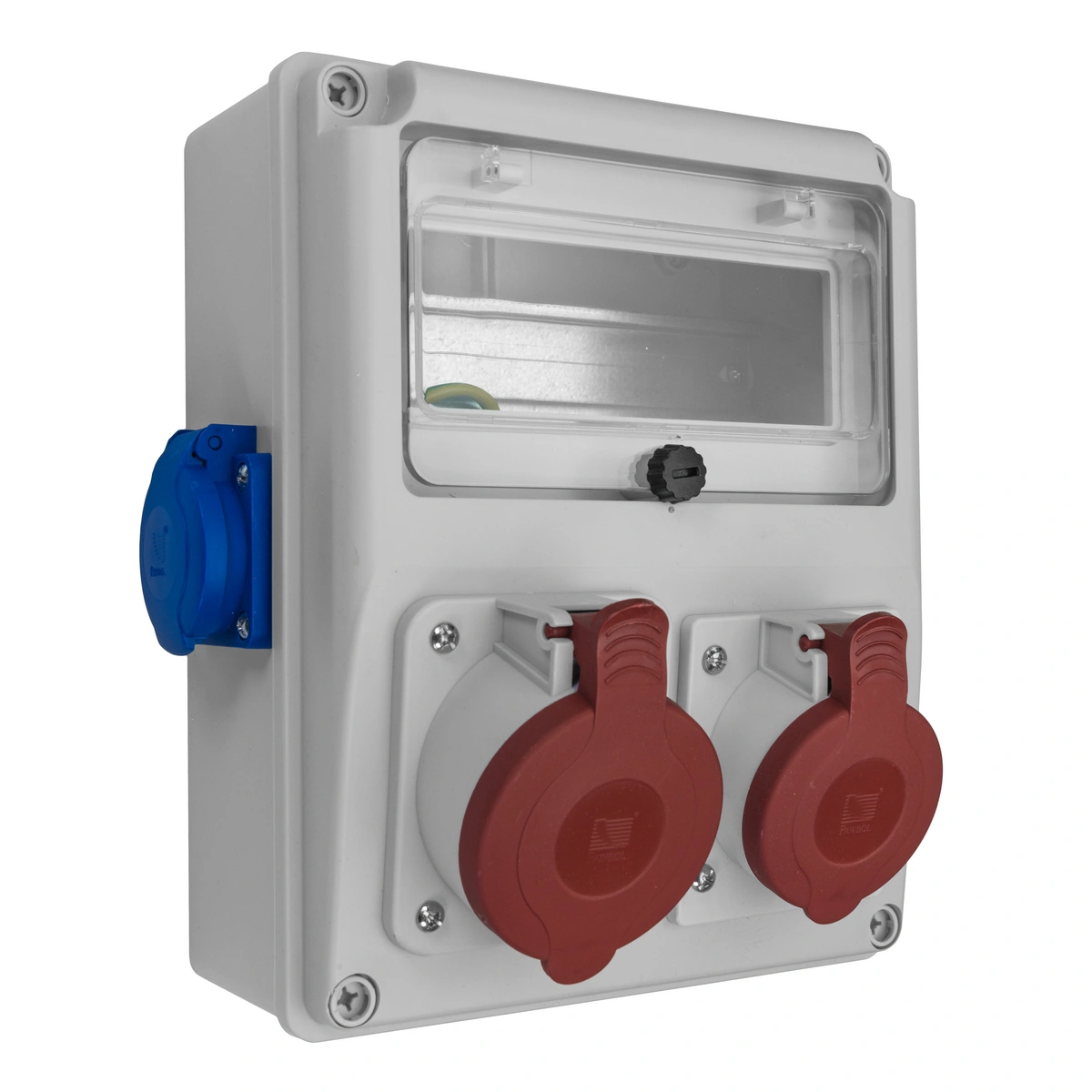 Rozdzielnica R-BOX 240 8S: 1x32A/5P, 1x16A/5P, 2x250V, 400V, IP44
