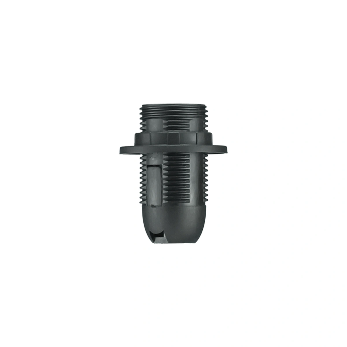 Oprawka termoplastyczna E14 z kołnierzem, 4A, 250V, czarna
