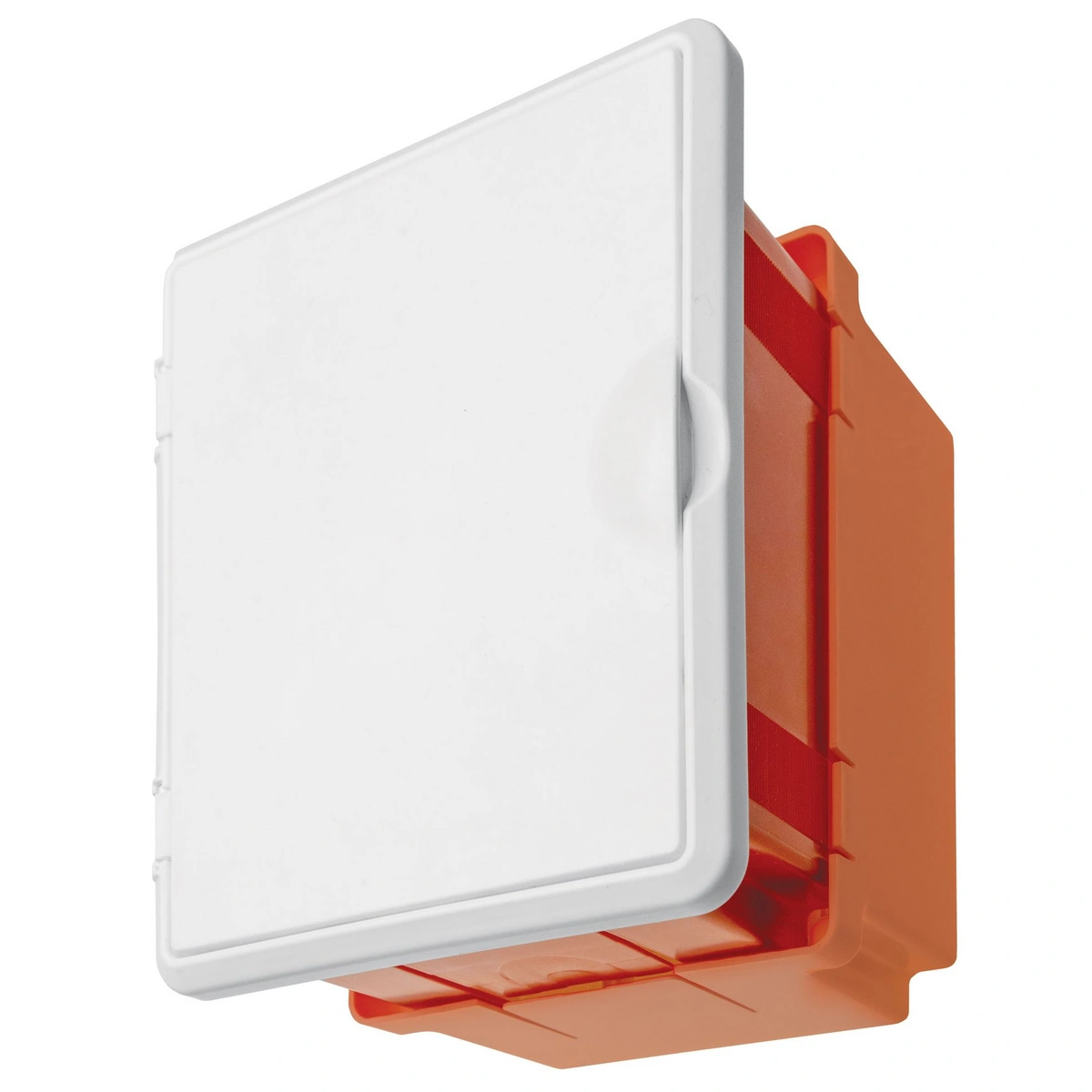 puszka do złącza odgromowego MINI, regulowana, z drzwiczkami, 180x150x145mm, pomarańczowa, IP20