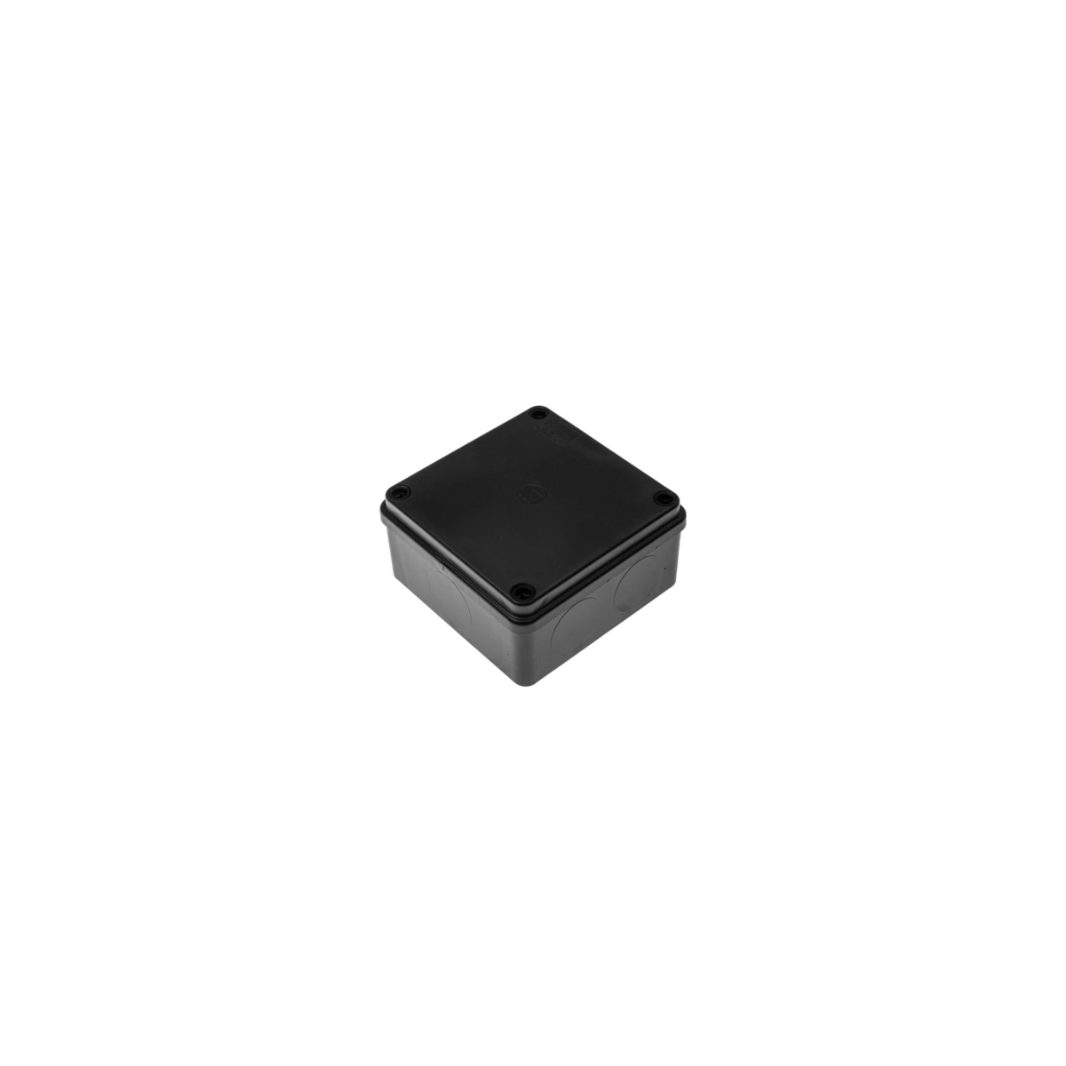 puszka hermetyczna S-BOX 100x100x50, bez dławików, czarna, bezhalogenowa, odporna na UV, IP65
