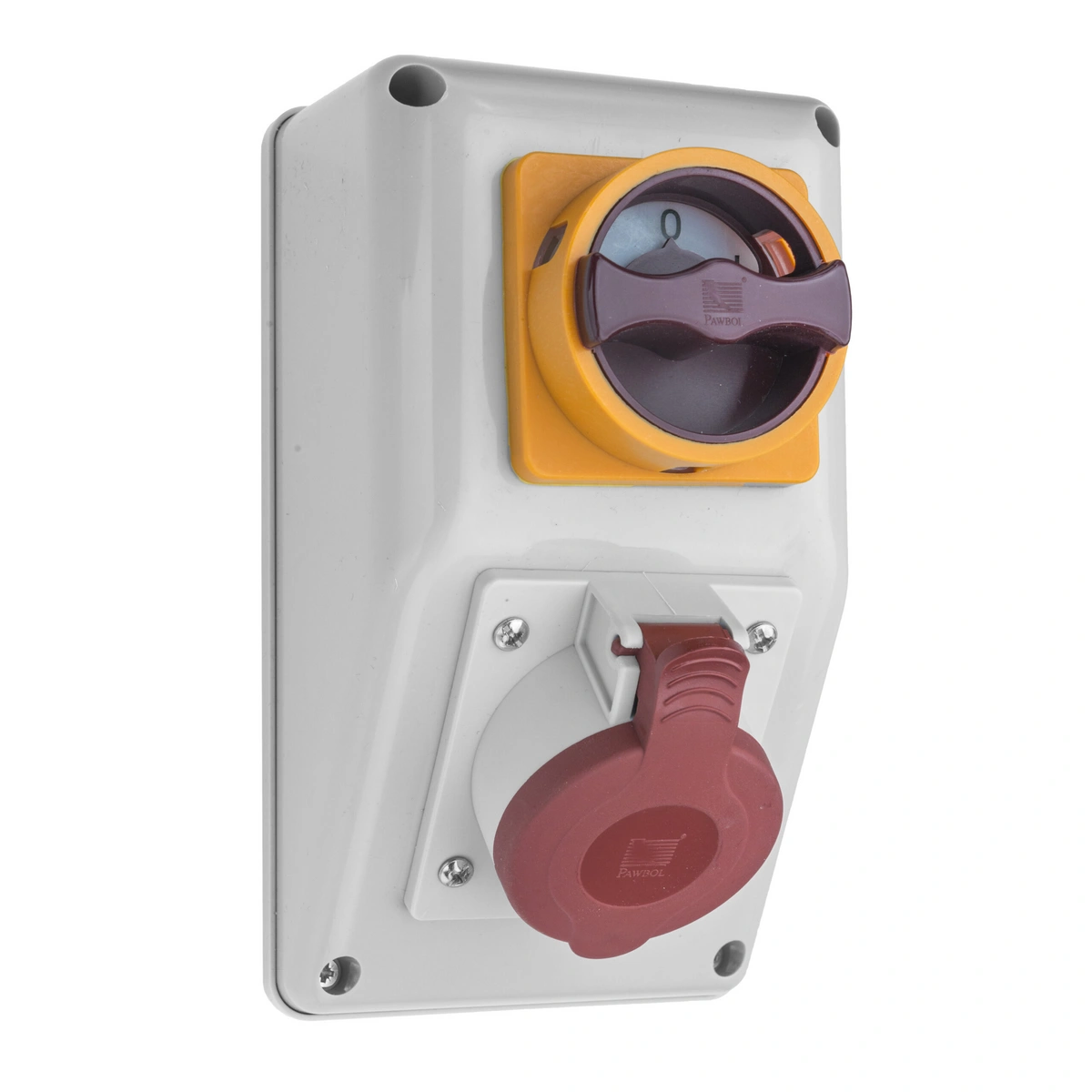 Rozdzielnica R-BOX KOMPAKT: 1x16A/5P, 1x0/1 25A, 400V, IP44