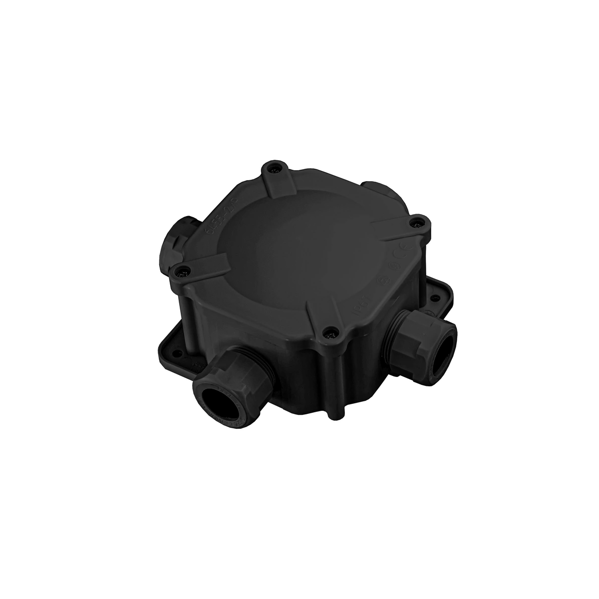 puszka natynkowa PG21, 5x6mm2, hermetyczna, czarna, IP67