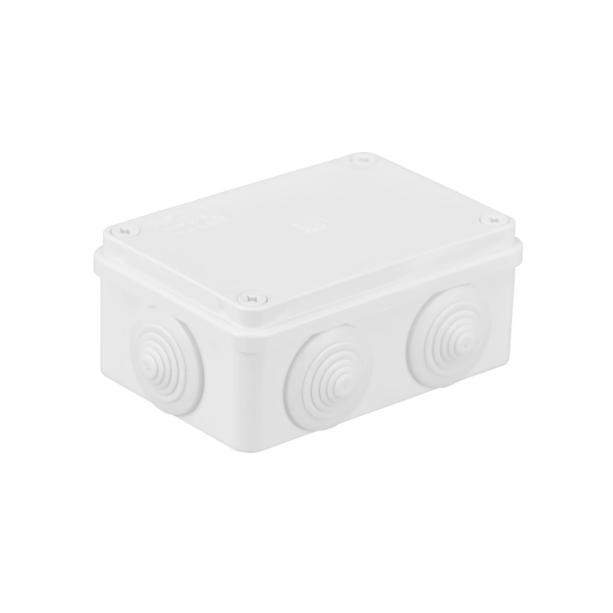 puszka hermetyczna S-BOX 120x80x50, 6 dławików, biała, IP65