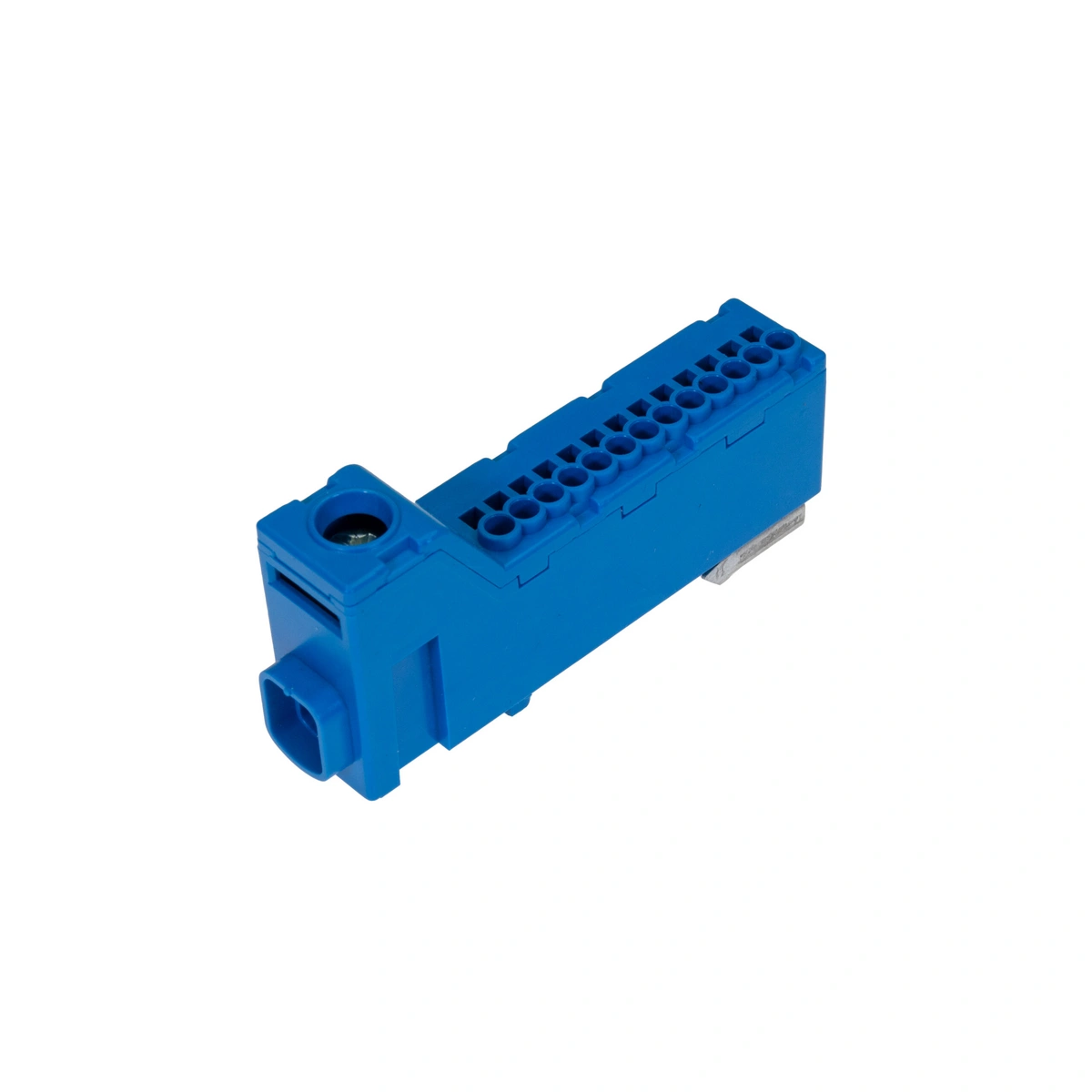 Listwa zaciskowa bezgwintowa LZB, 1x2,5-25mm2 / 13x1,5-2,5mm2, 63A, 1kV, niebieska