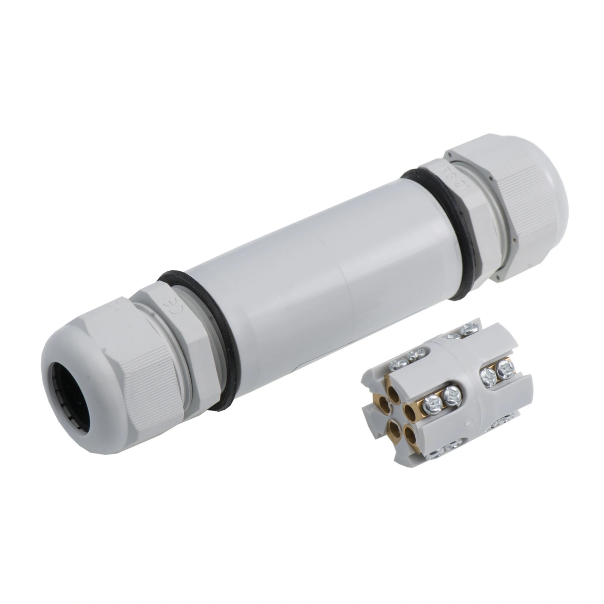 Złącze kablowe PG21, 5x6mm2, 40A, 400V, szare, IP67