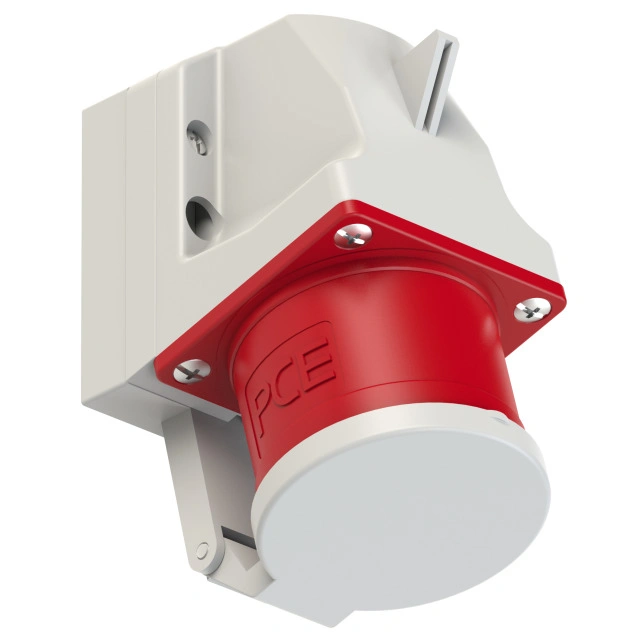 wtyczka odbiornikowa z klapką 32A 400V 3P+Z+N IP44