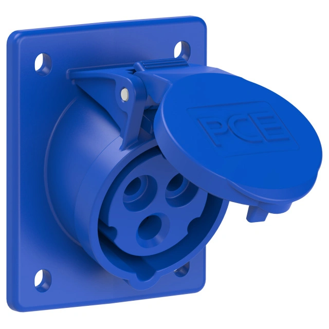 gniazdo tablicowe skośne TWIST 16A 3P 230V 6h IP44/54 70x85mm