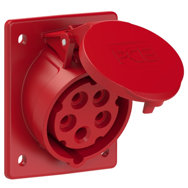 gniazdo tablicowe skośne TWIST 16A 5P 400V 6h IP44/54 80x97mm