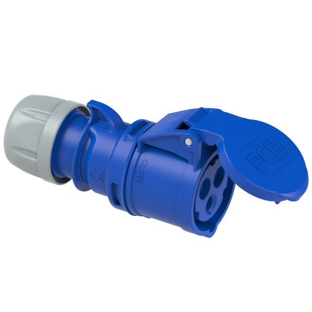 gniazdo 16A 2P+Z 230V przenośne niebieskie PCE 5907711100447