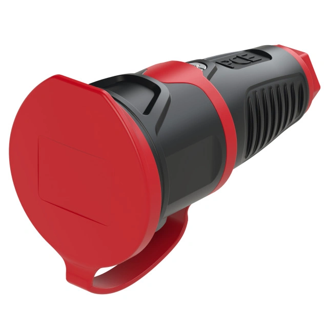 gniazdo gumowe przenośne z zatyczką 16A 2P+Z 230V IP54 PCE