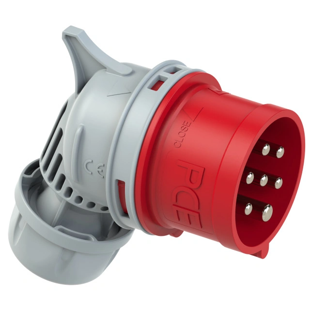 wtyczka przenośna kątowa TWIST 16A 5P+Z+N 400V 50/60Hz 6h IP44/54, styki niklowane