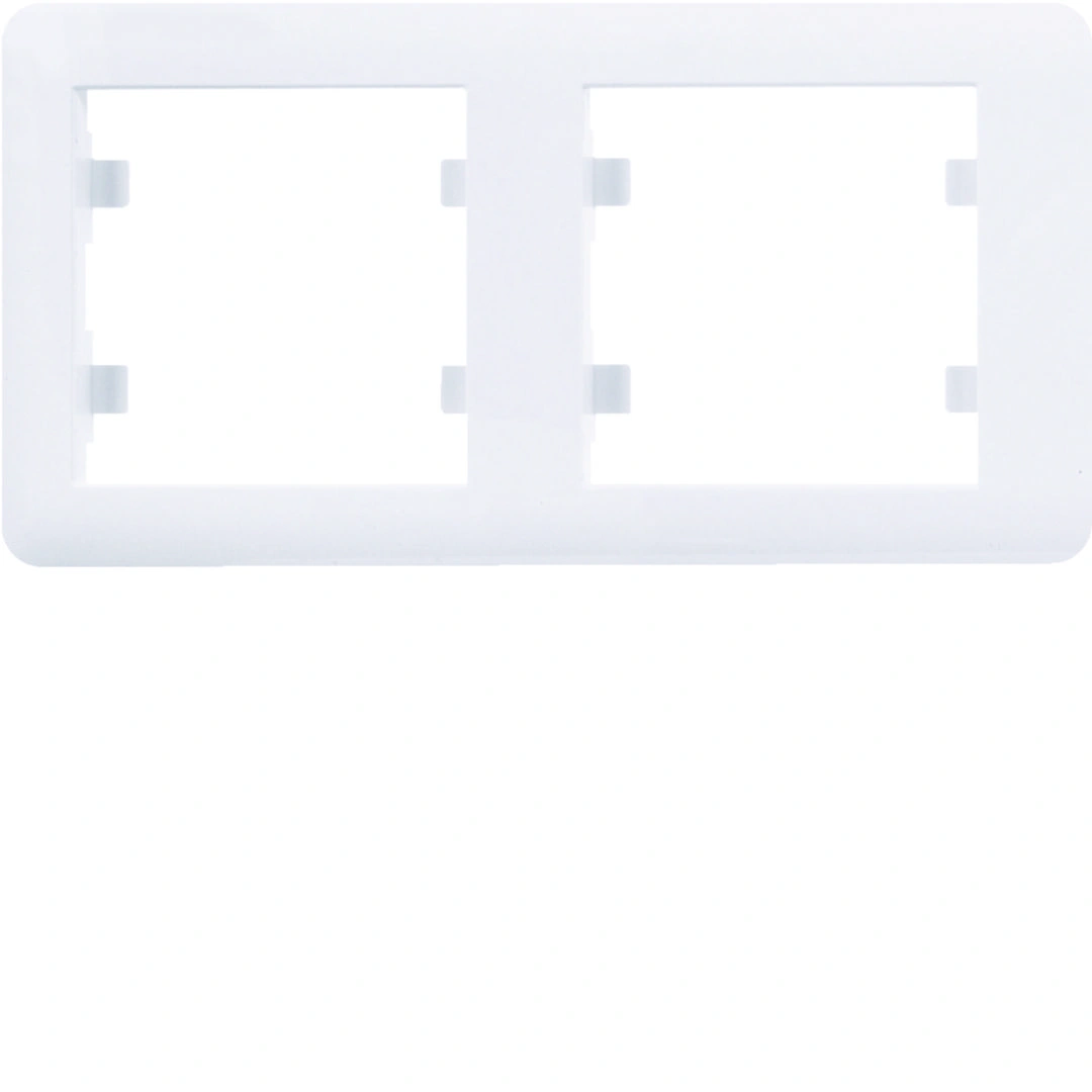 lumina soul ramka 2-krotna pozioma, biały [25]