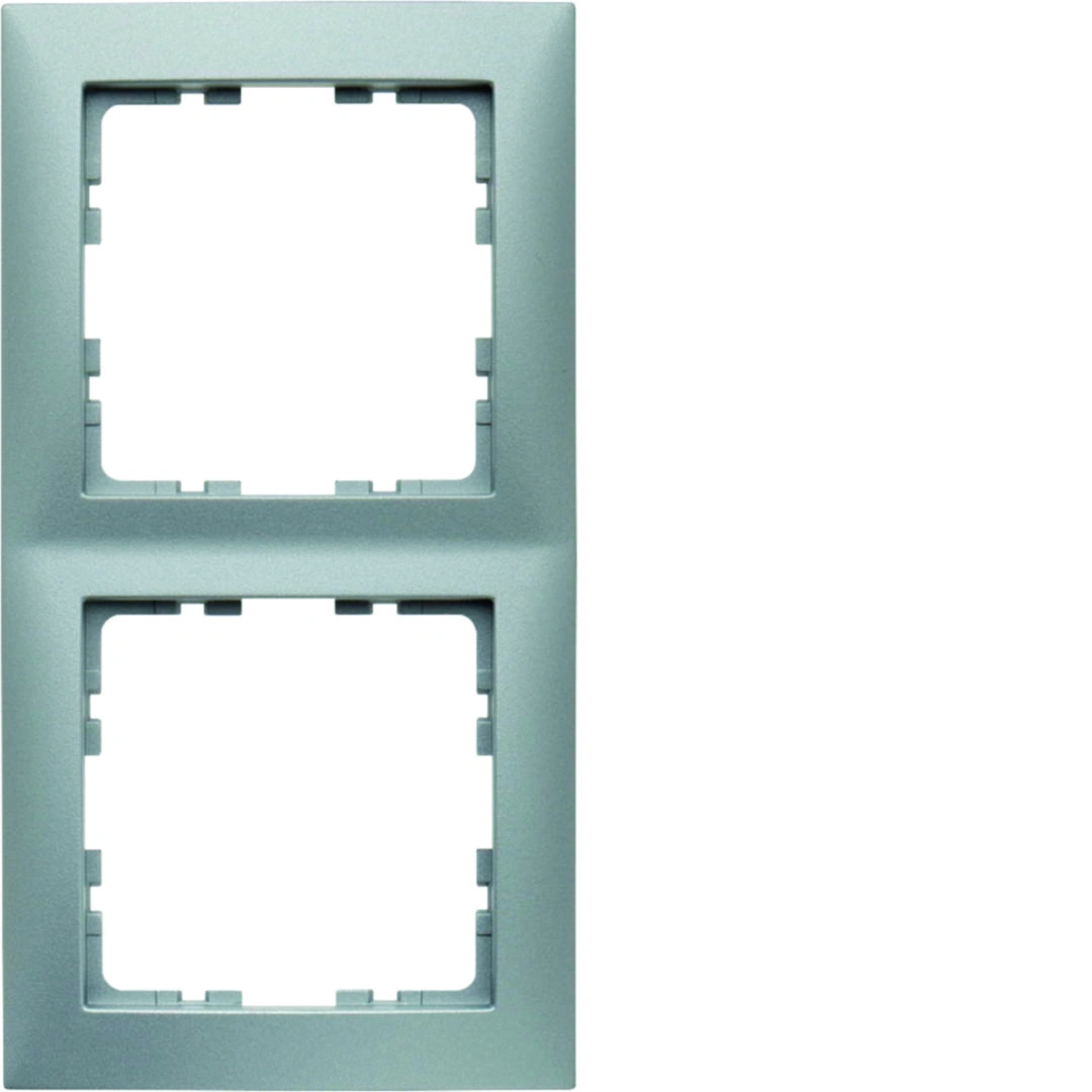 B.Kwadrat ramka 2-krotna, alu mat, lakierowany 4011334471387 [dostępny do wyczerpania zapasów]