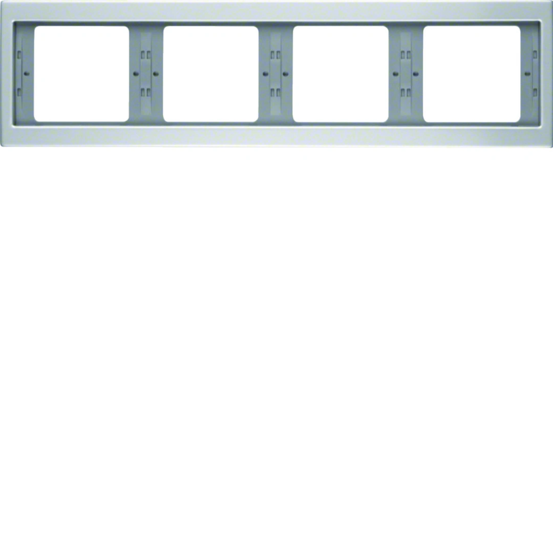 K.5 ramka 4-krotna, pozioma aluminium mat [2]