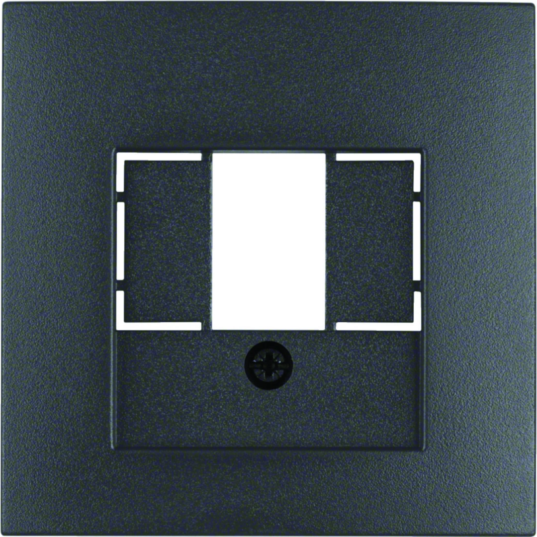 B.Kwadrat/B.7 Płytka czołowa do gniazda głośnikowego i gniazda ładowania USB, antracyt mat [10]