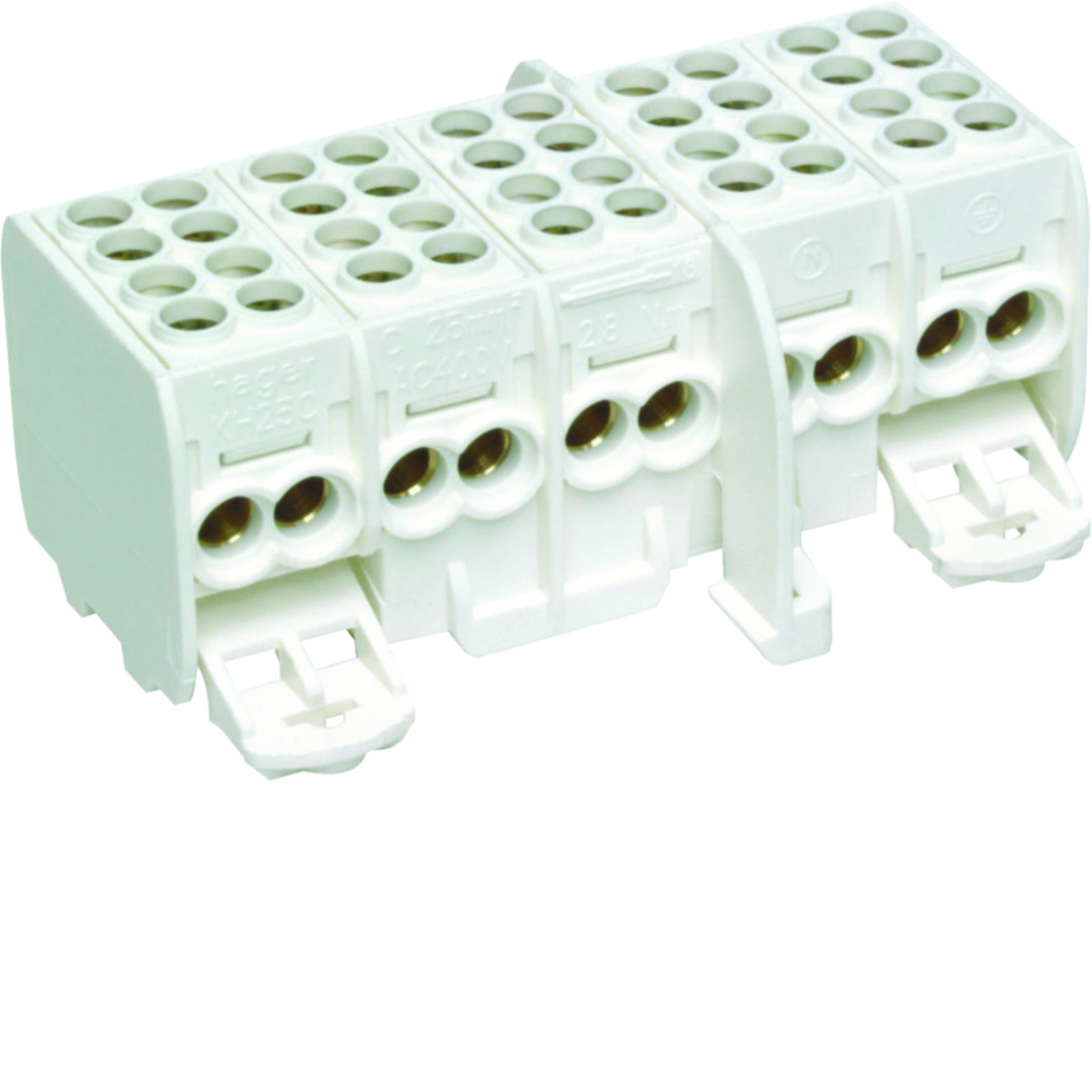 Zacisk rozgałęźny 5-polowy 2x25/2x16mm2/pole [5]
