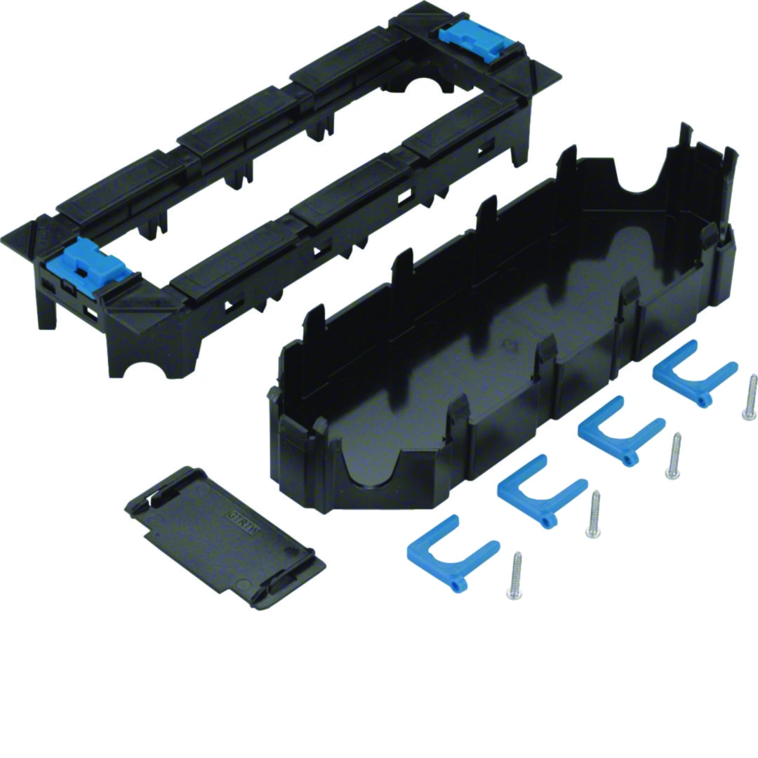 tehalit.GB-EG puszka montażowa 4-krotna 45x45mm PC-ABS czarny