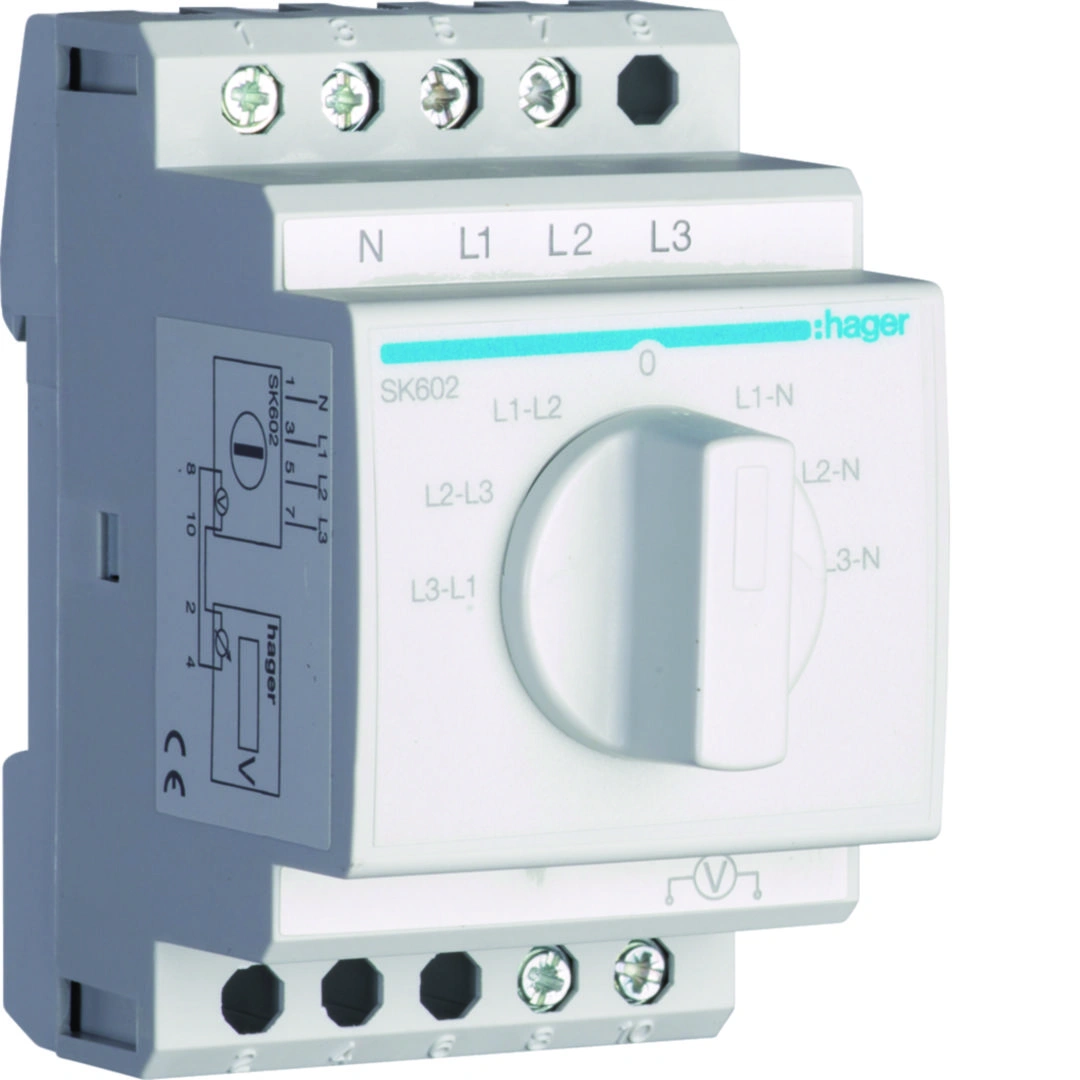przełącznik woltomierza 7-pozycyjny 400V, 20A [1]