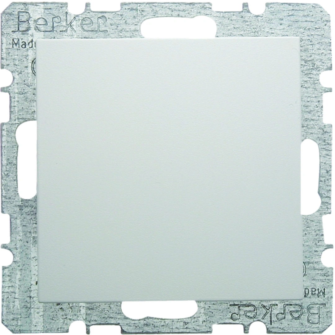 S.1/B.3/B.7 Zaślepka z płytką czołową, z cokołem i pazurkami, biały [10]